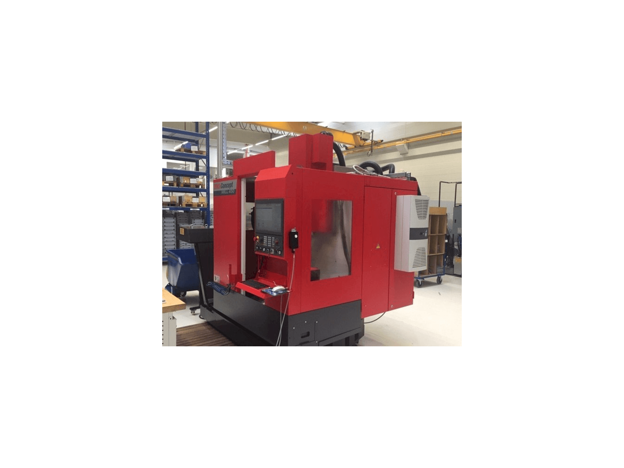 Front view of EMCO Concept Mill 450 machine