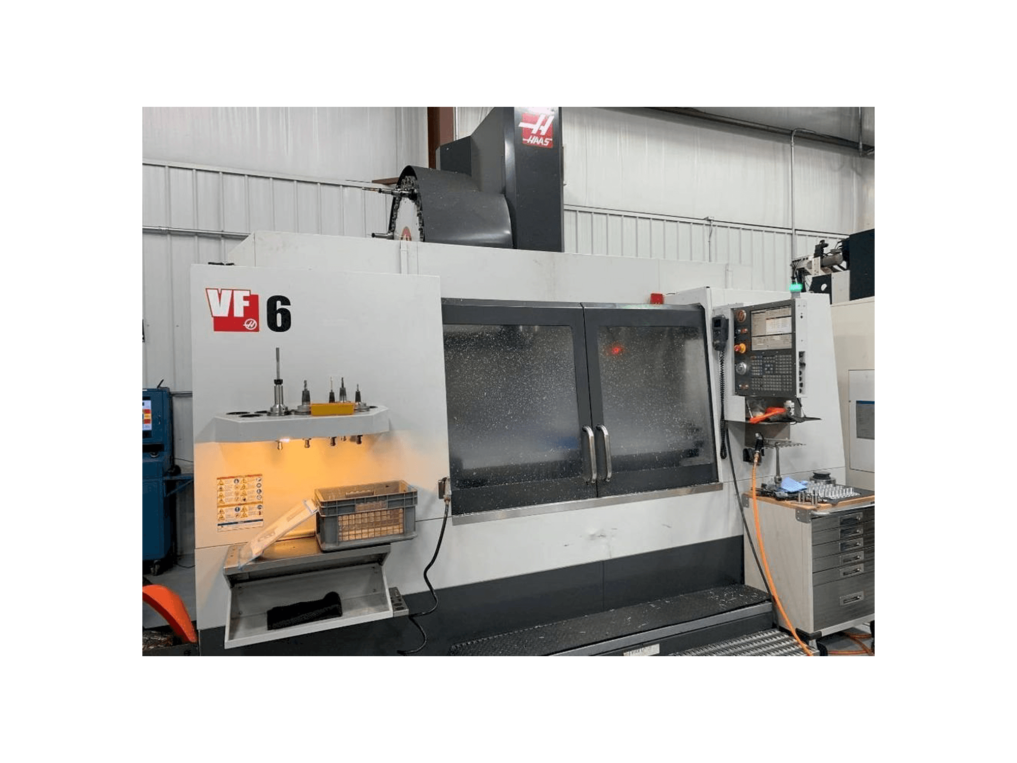 Front view of HAAS VF-6/50 machine