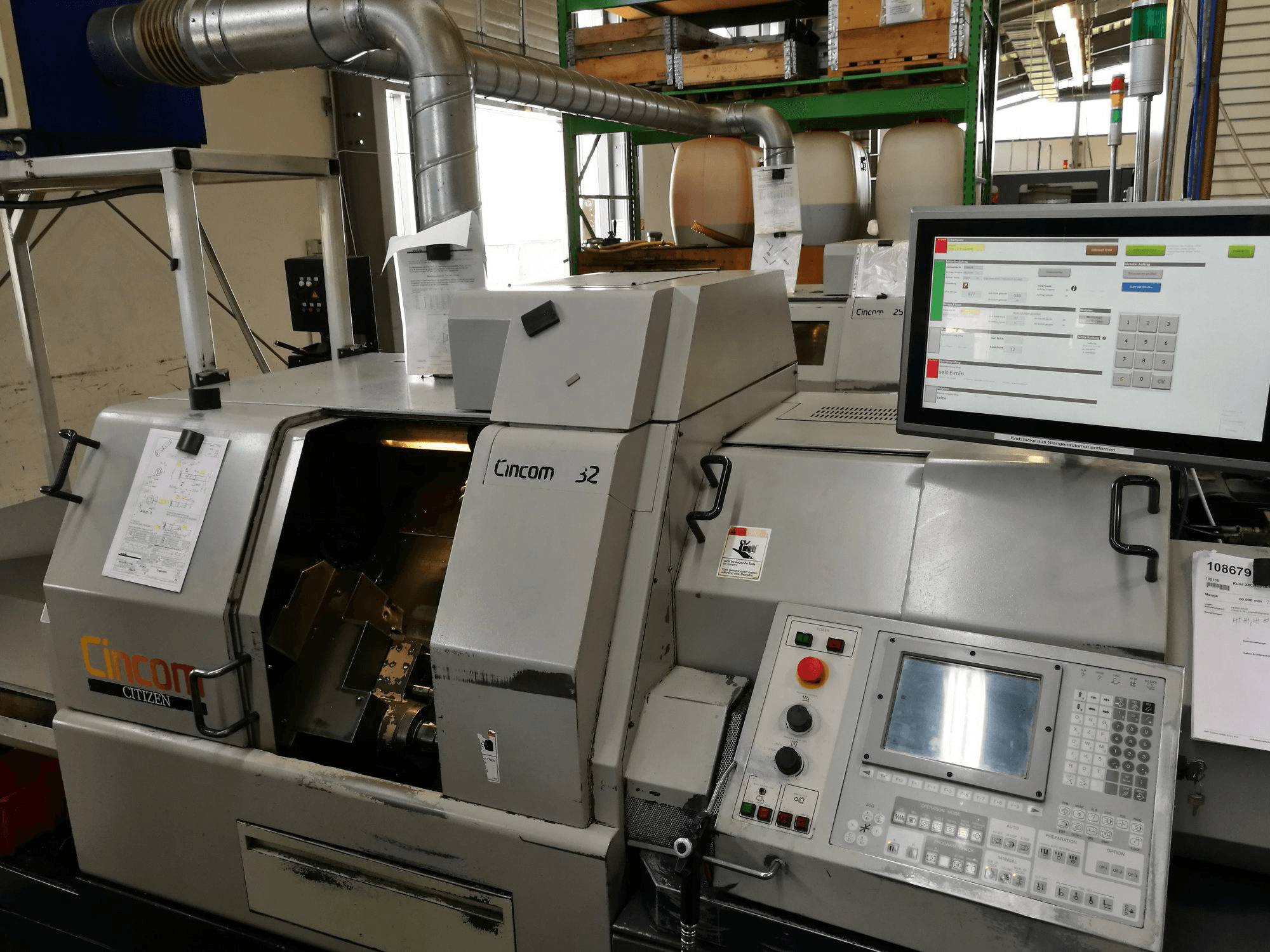 Front view of CITIZEN CINCOM L32 machine