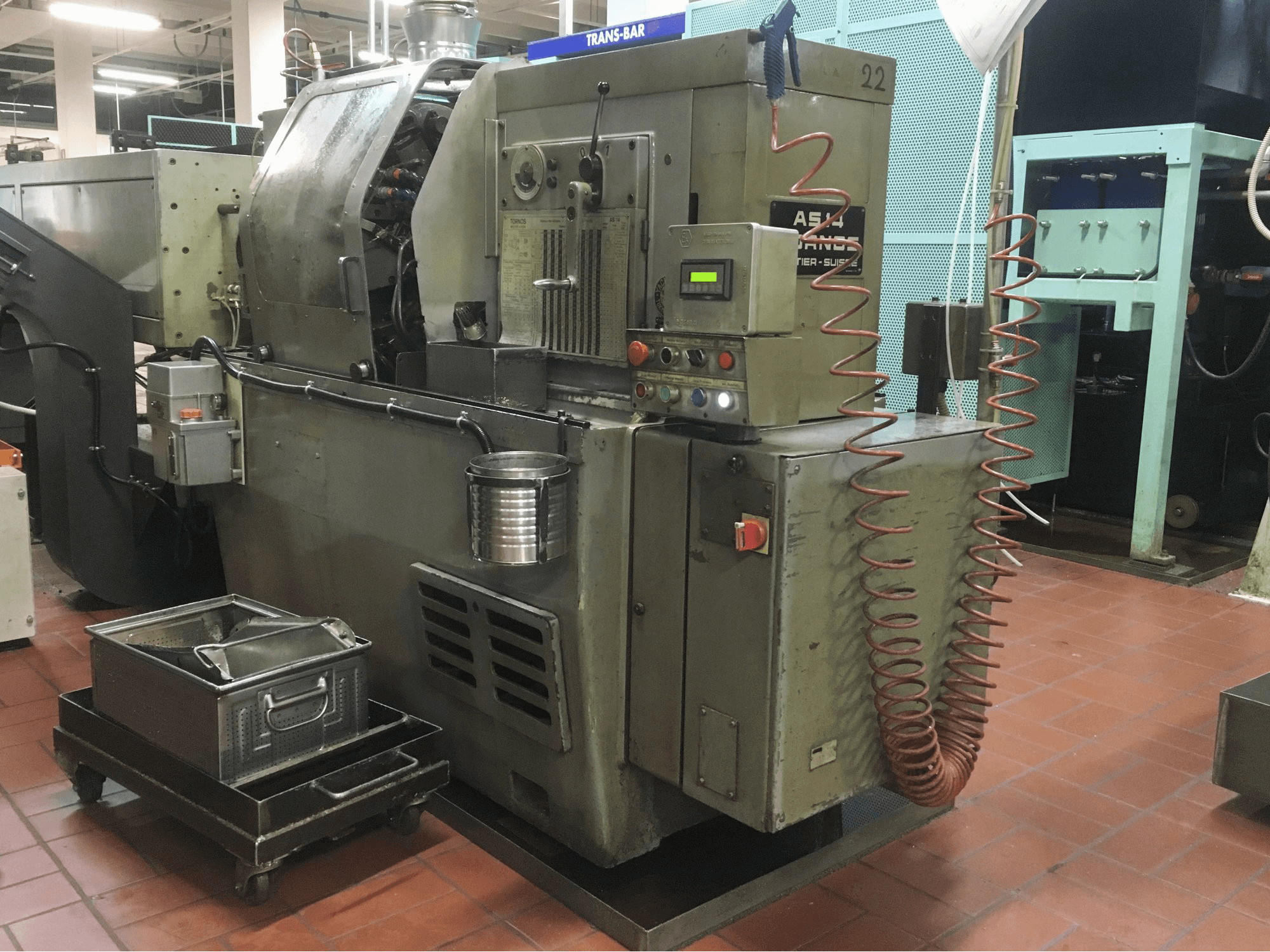 Right view of Tornos AS-14 machine