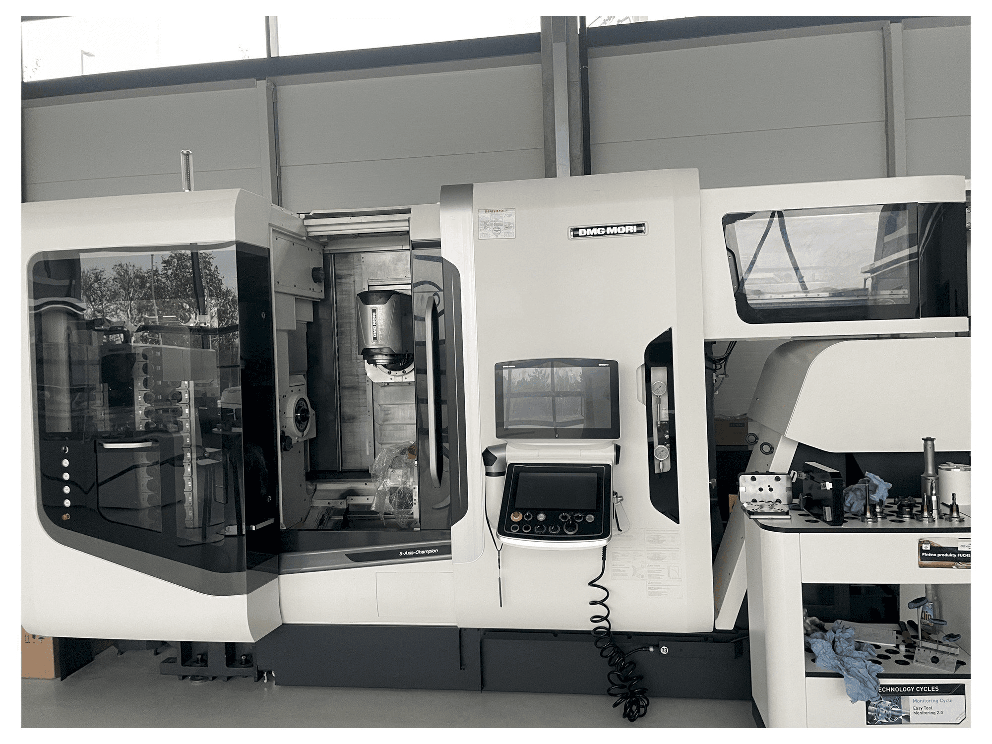 Front view of DMG MORI NTX 1000 machine