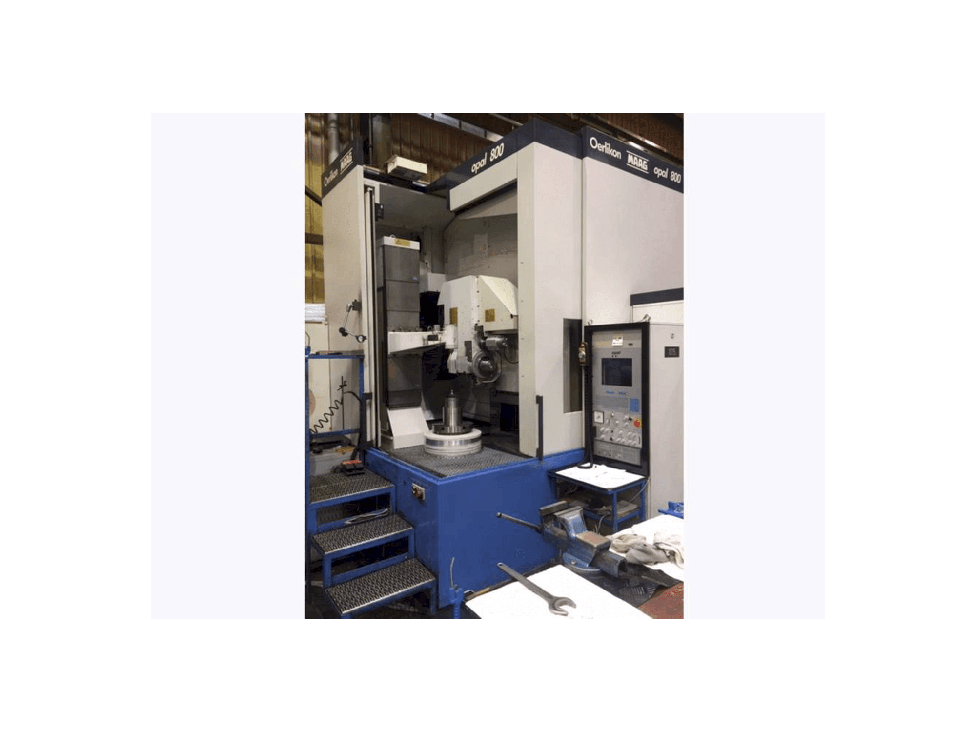 Front view of Oerlikon MAAG OPAL 800 machine