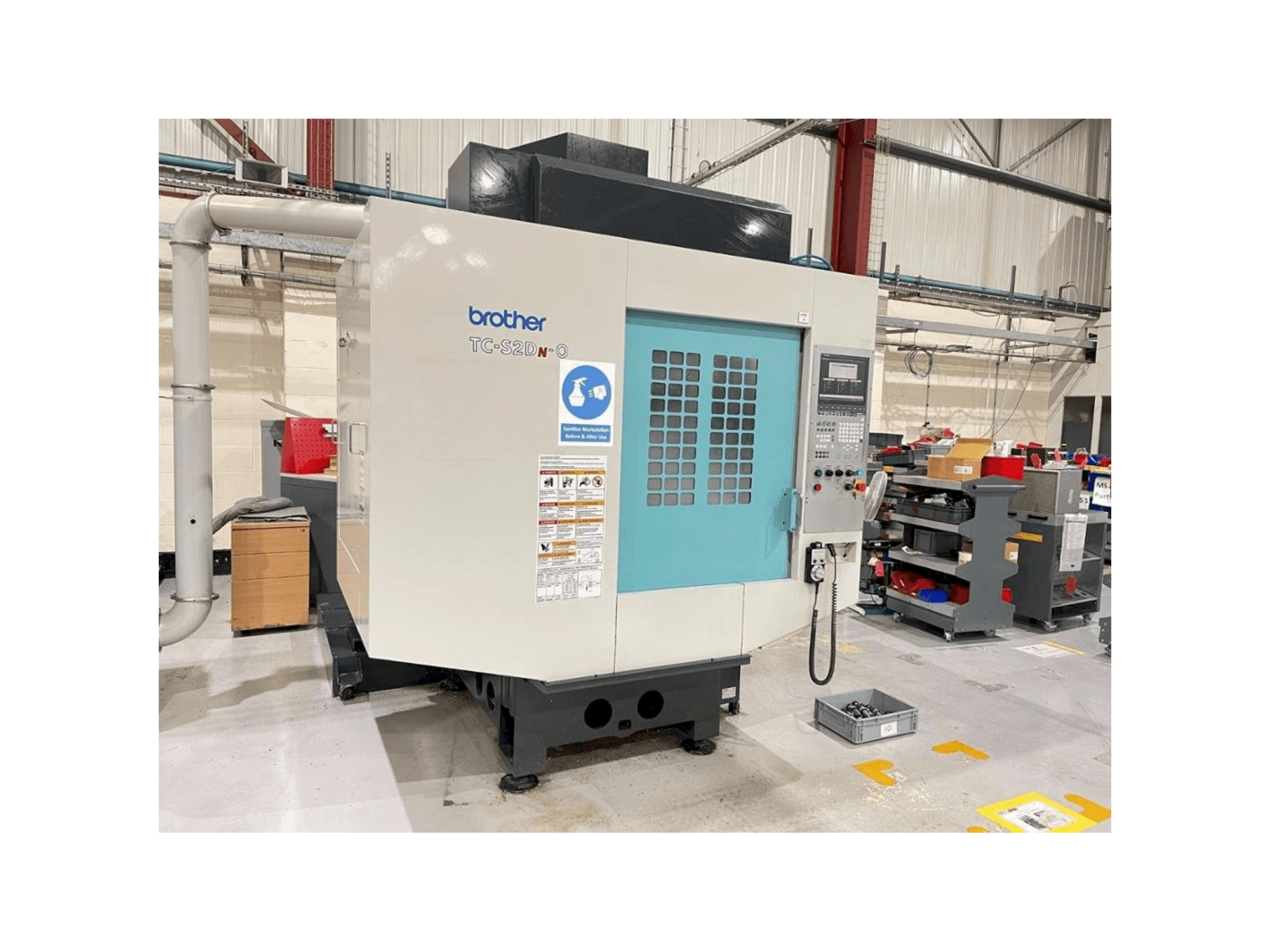 Front view of Brother TC-S2DN-0 machine