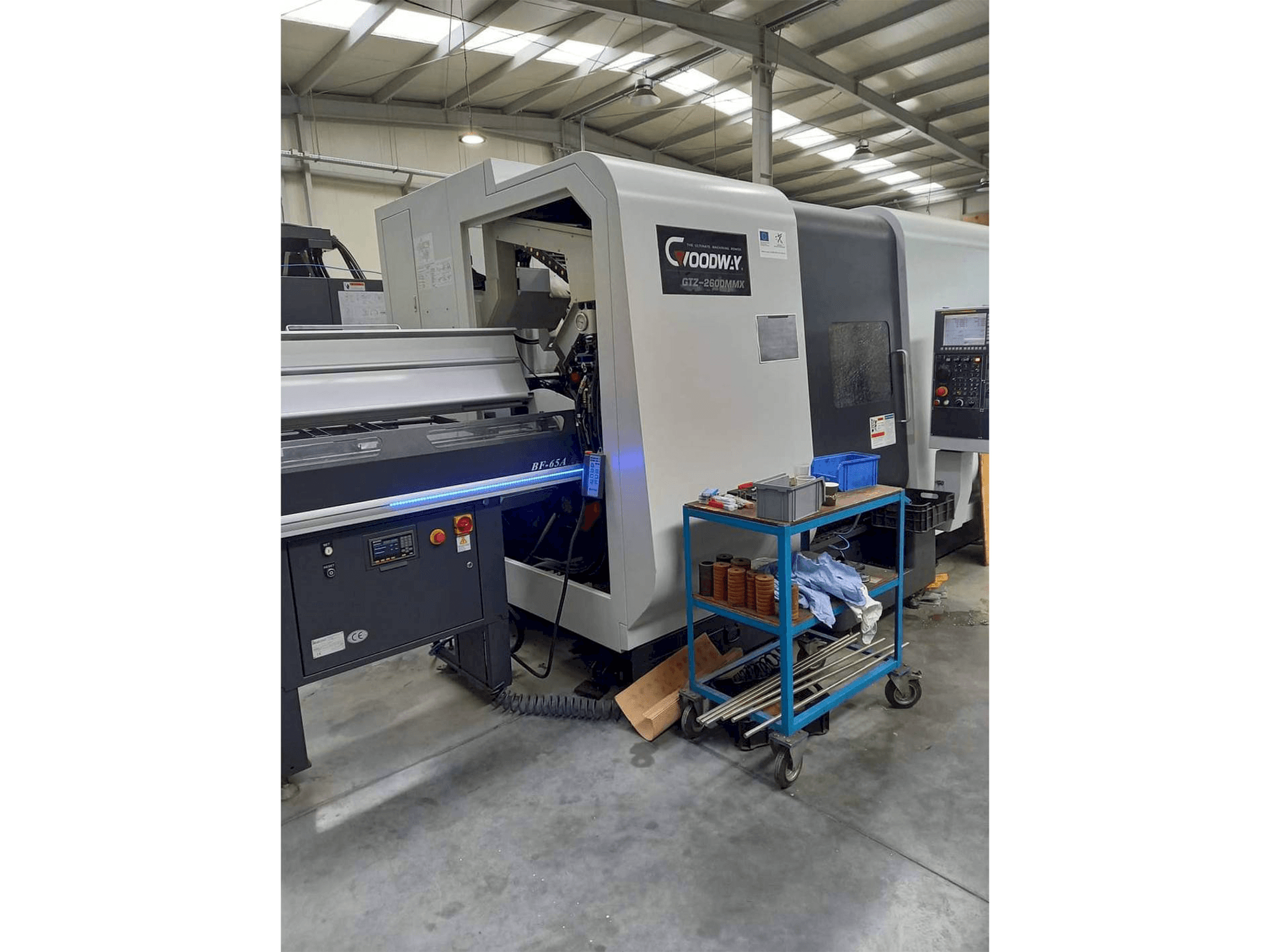 Front view of Goodway GTZ-2600 MMX machine