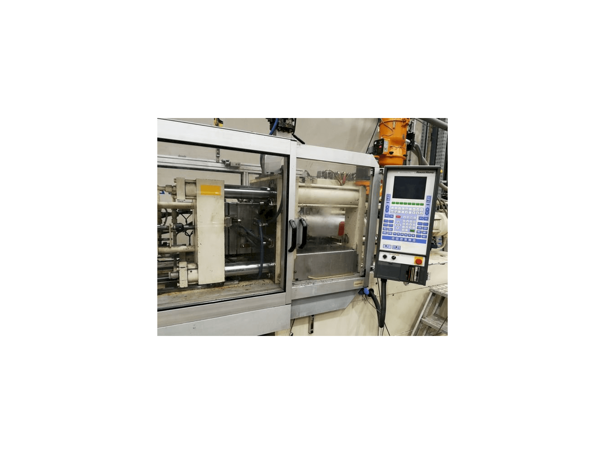 Front view of Krauss Maffei 80/340 C1 machine