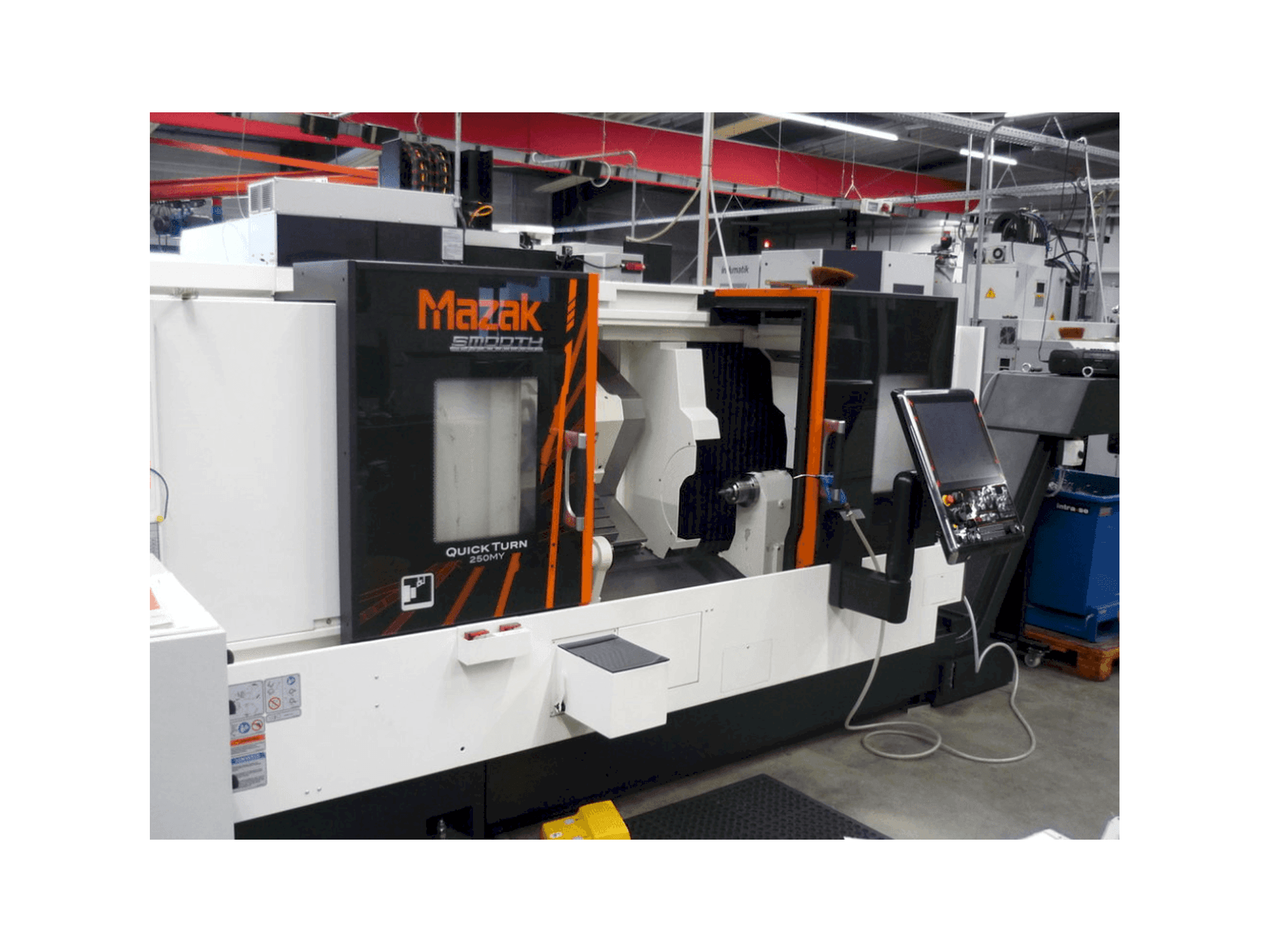 Front view of Mazak Quick Turn 250MY machine
