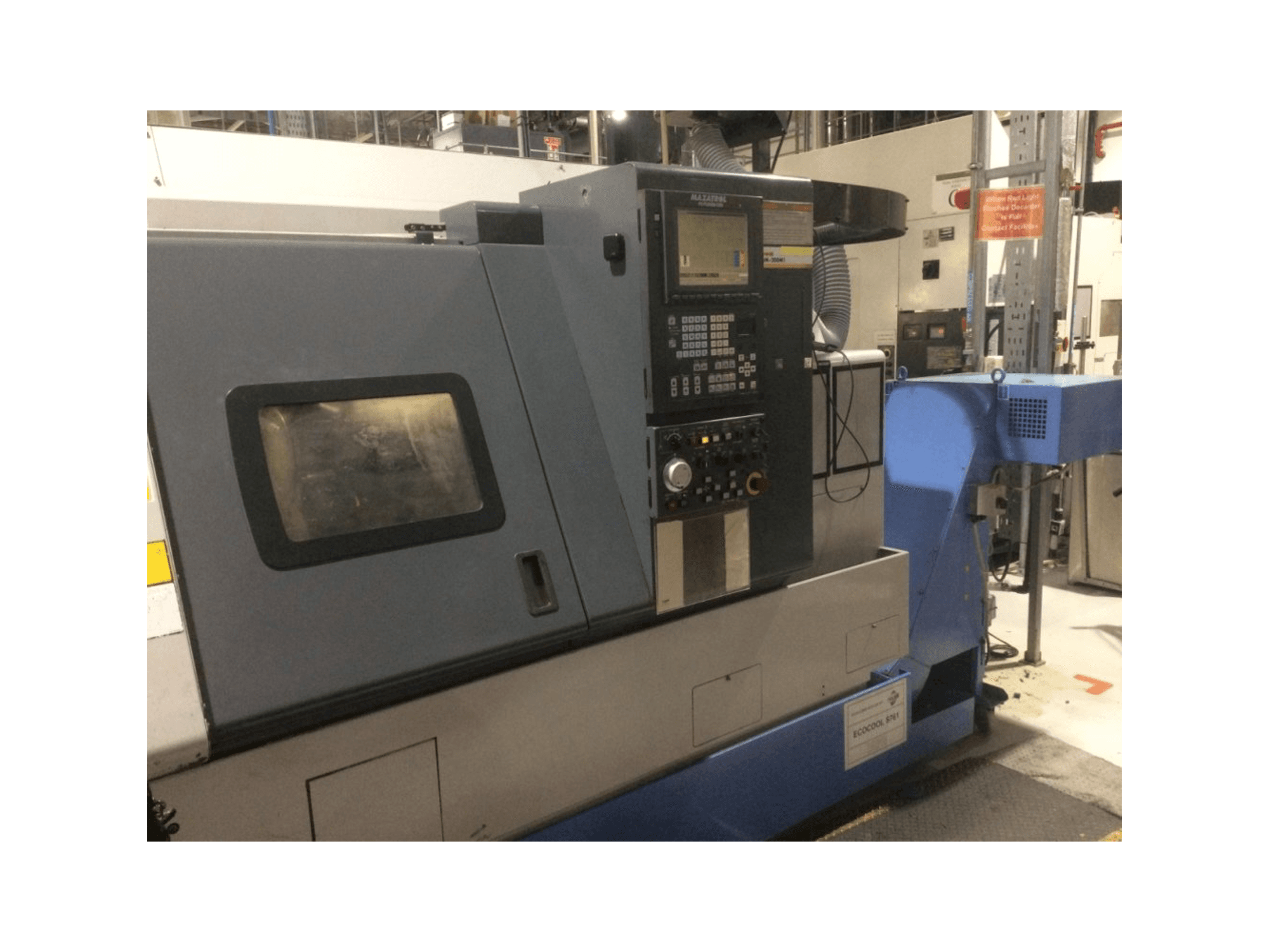 Left side view of Mazak Super Quick Turn 200M machine