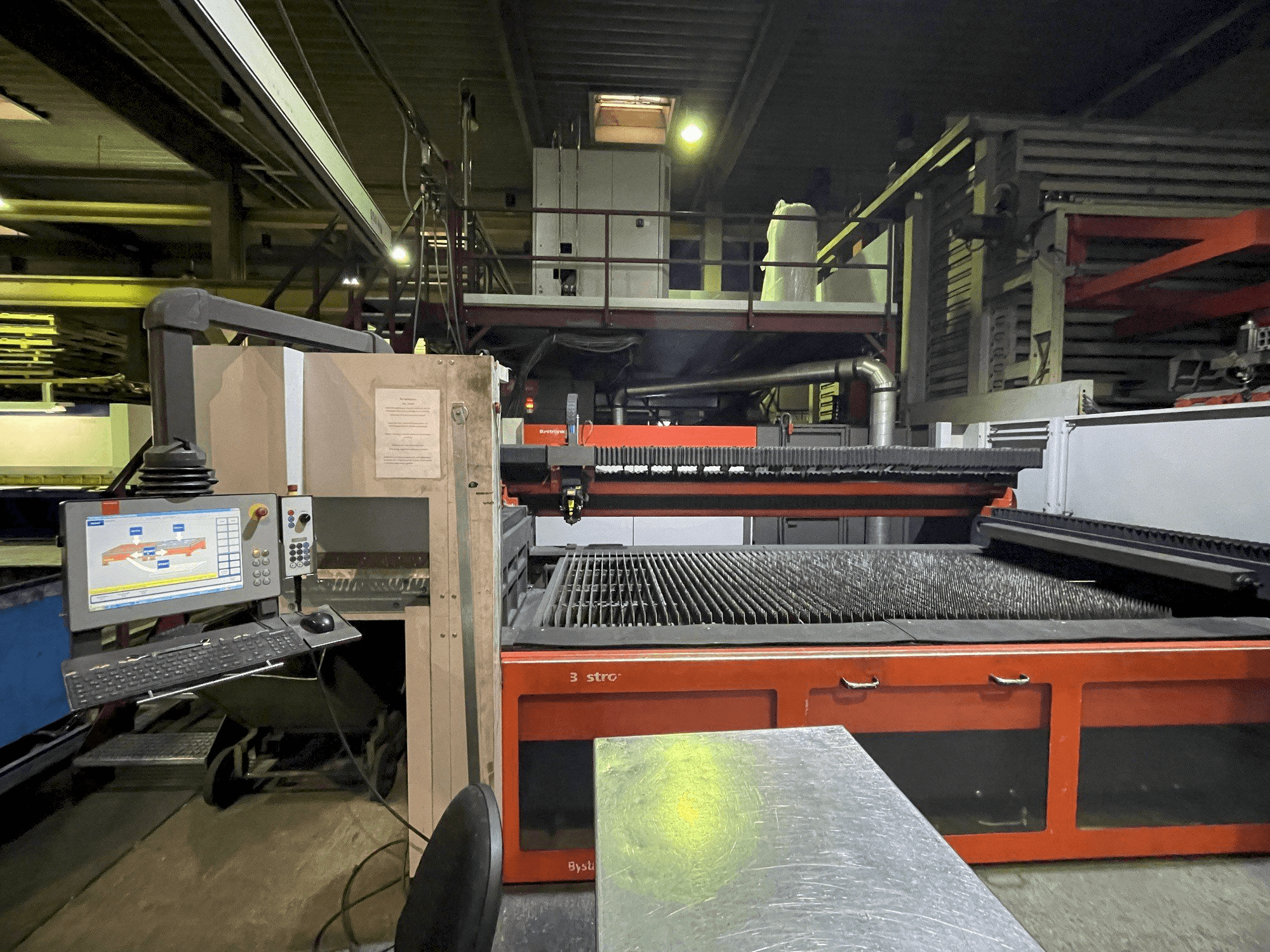 Front view of Bystronic Bylaser 4400 machine