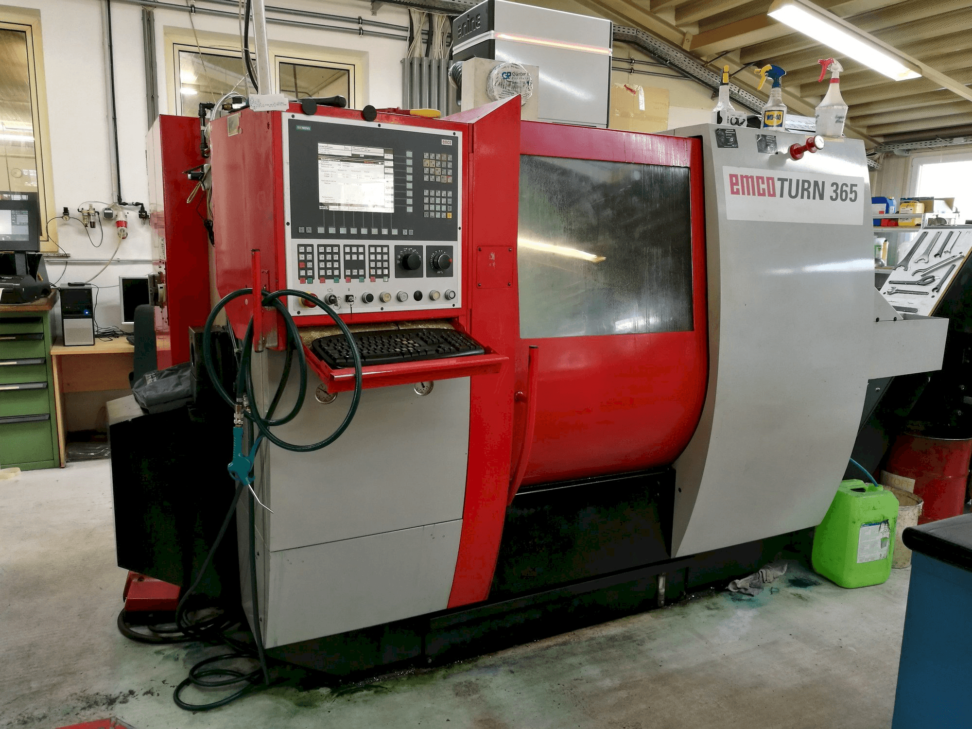 Left view of EMCO TURN 365 machine