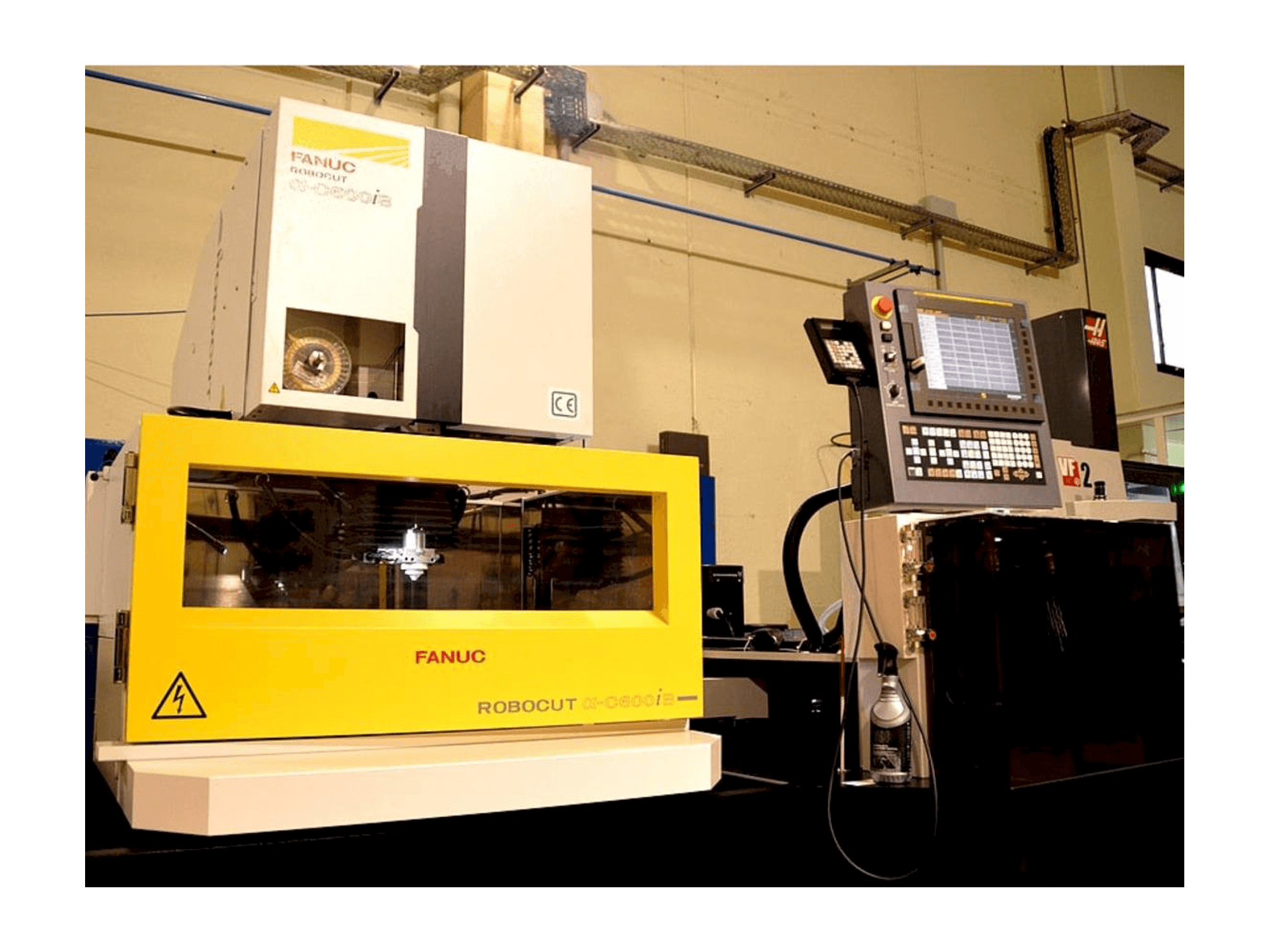 Front view of FANUC Robocut Alpha-CiB machine