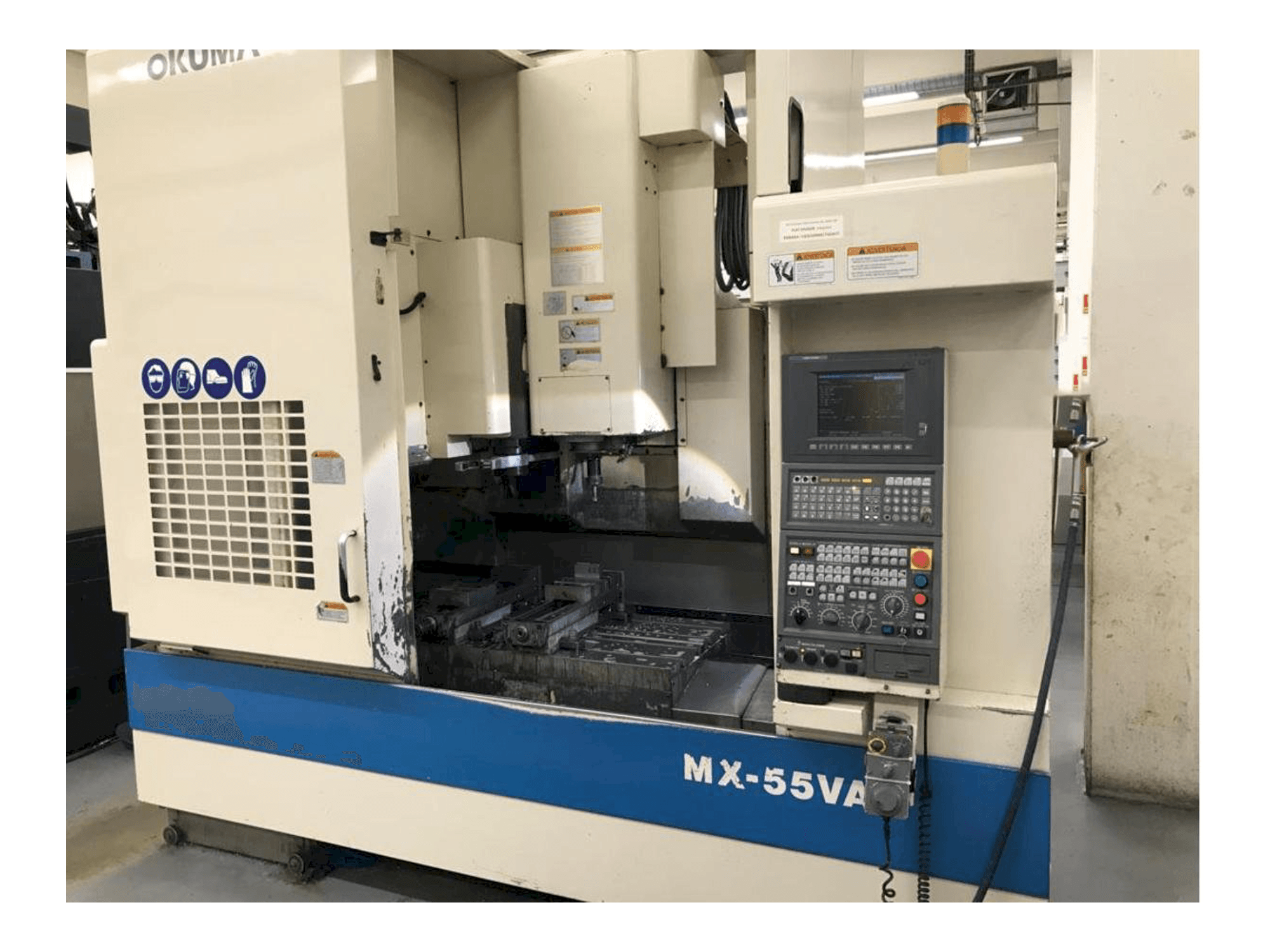 Front view of Okuma MX55 machine