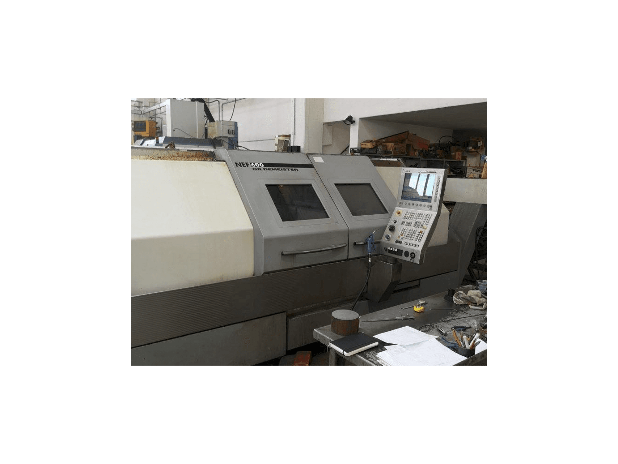 Front view of Gildemeister NEF 600 machine