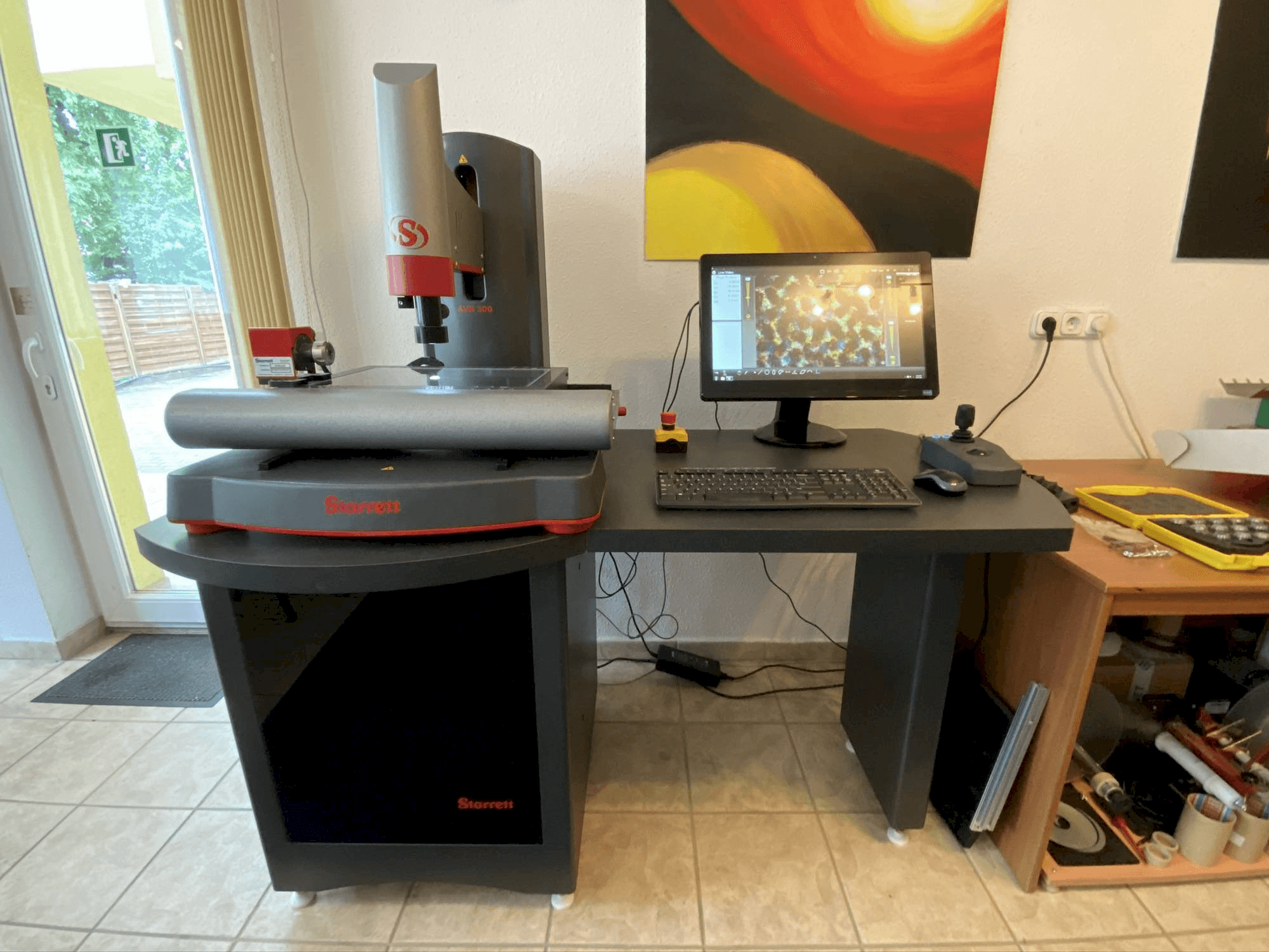 Front view of Starrett AVR 300 machine