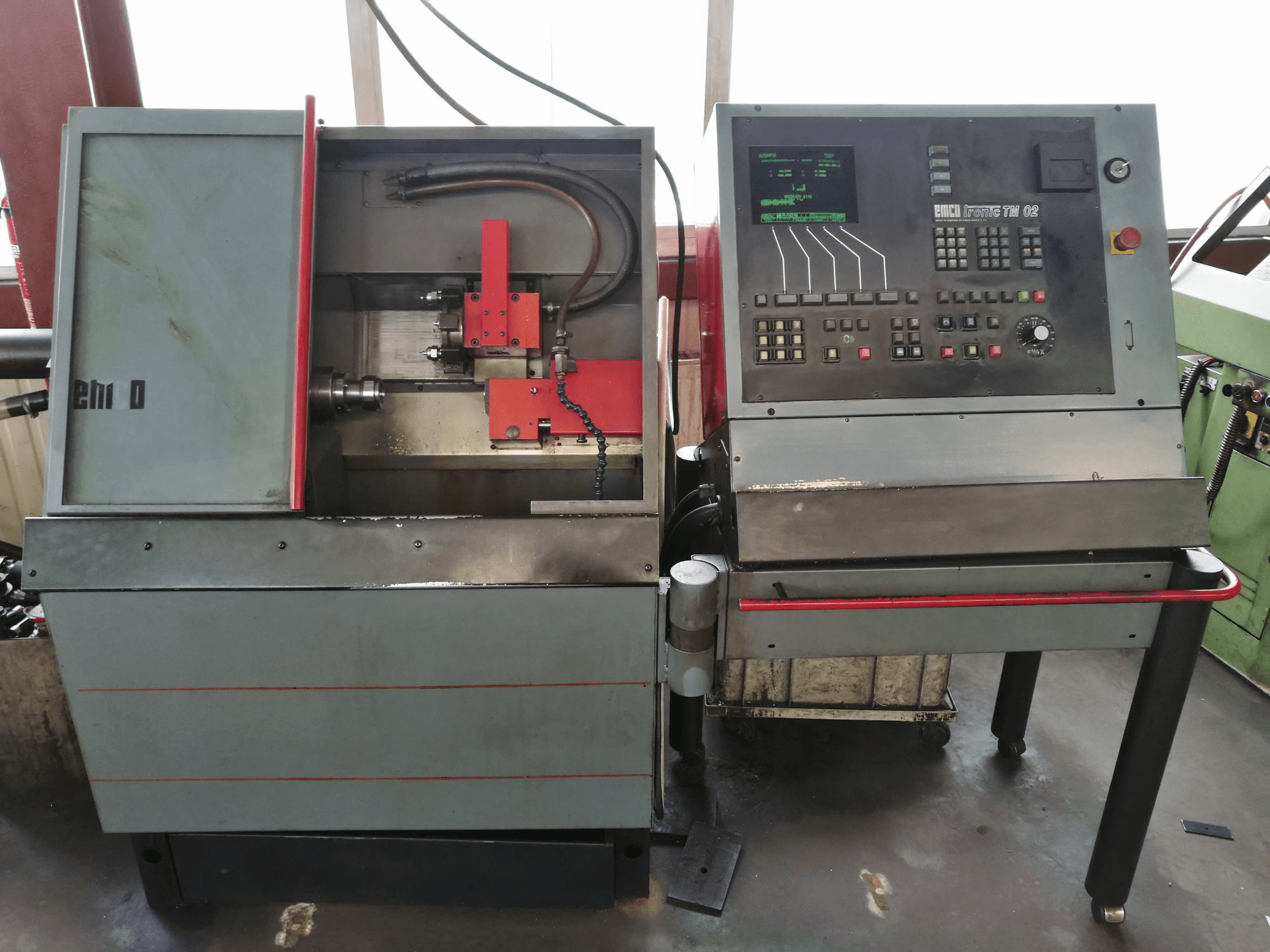 Front view of EMCO Emcoturn 220 machine