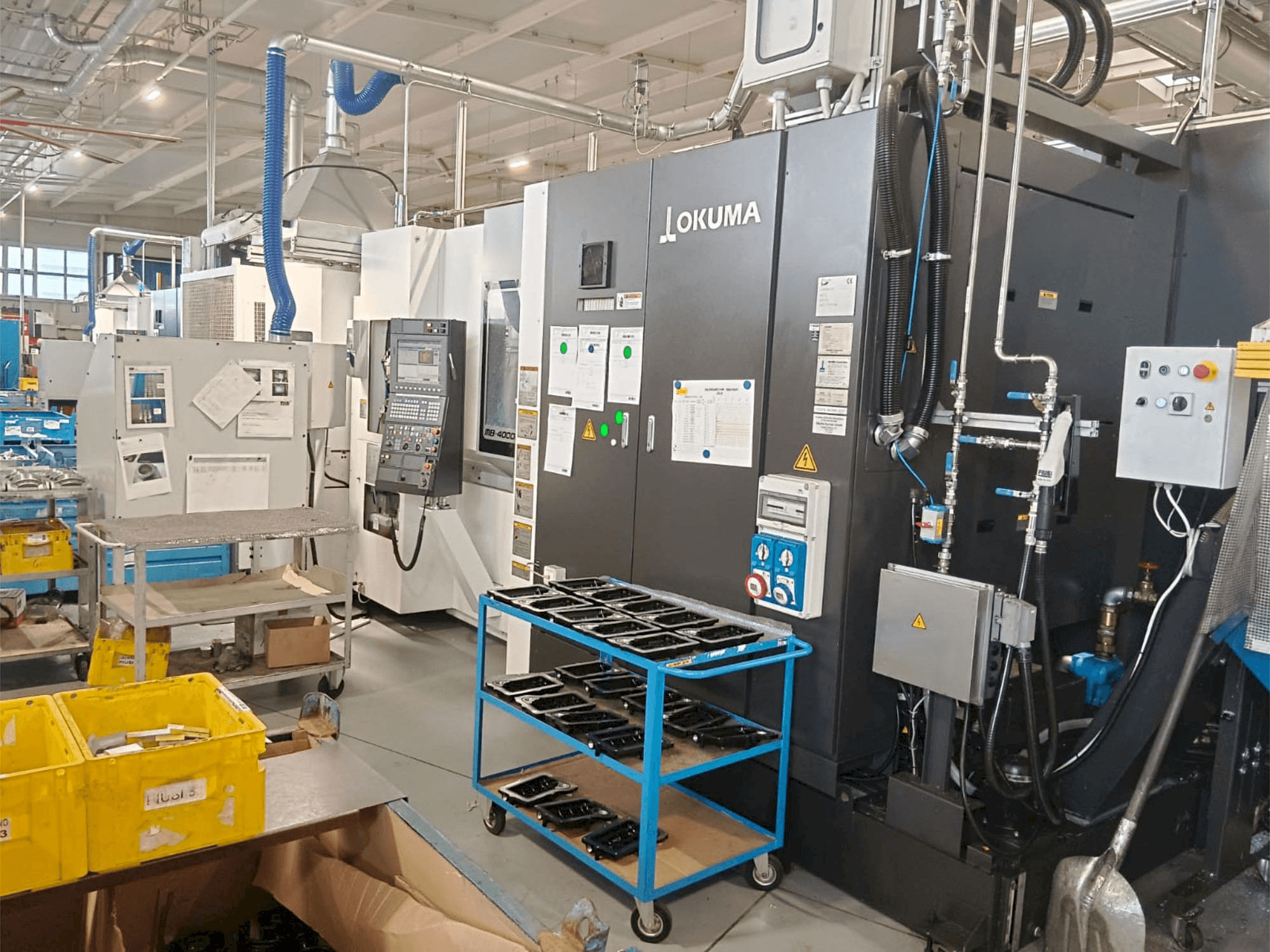 Front view of Okuma MB-4000H machine