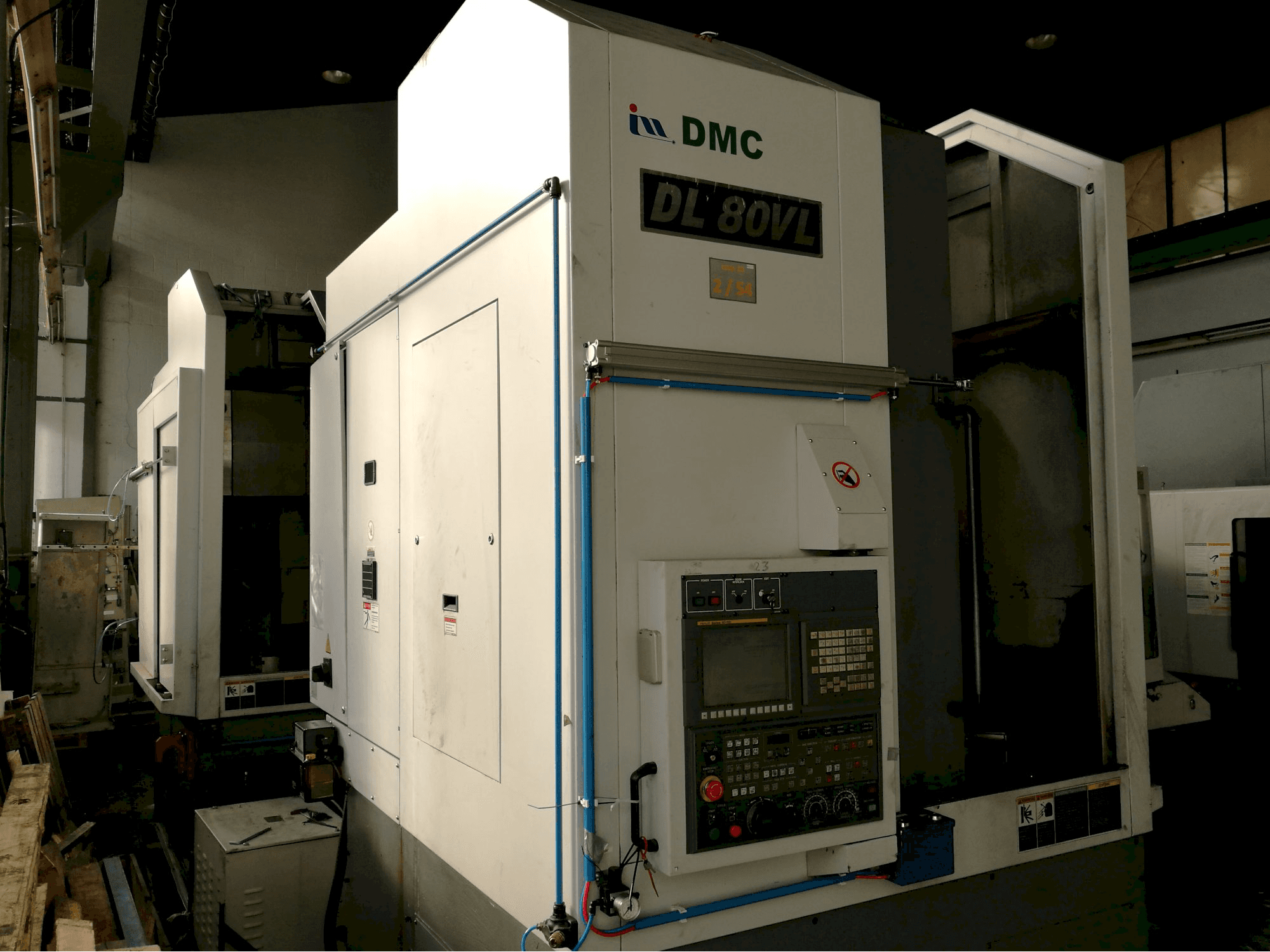 Left view of DMC DL 80VL Machine