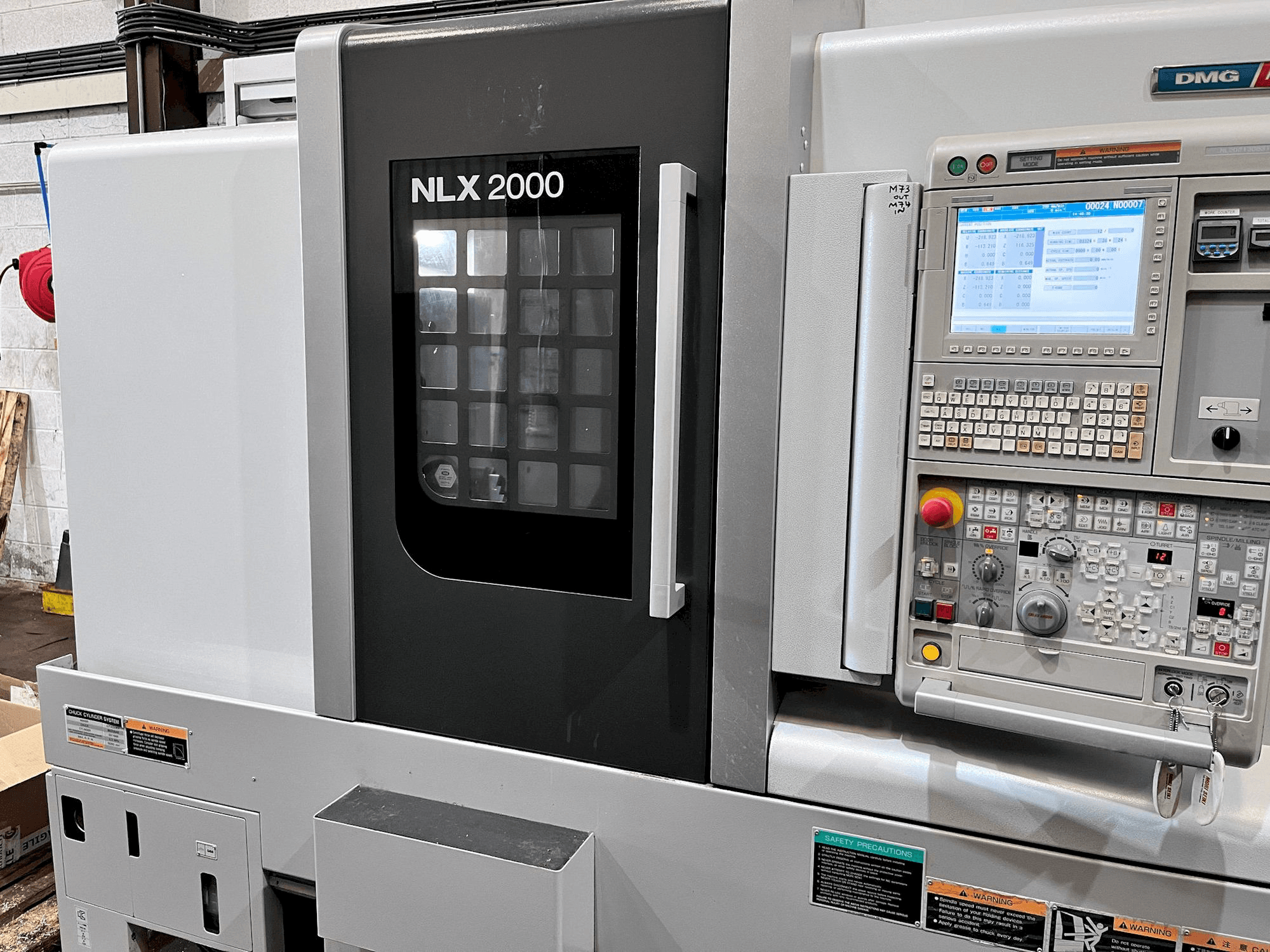 Front view of MORI SEIKI NLX 2000MC/500 machine